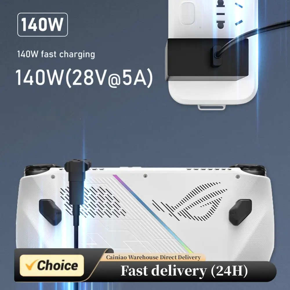 Adaptador convertidor USB-C macho a USB-C hembra de ángulo de 180 grados para ASUS Rog Ally Switch PD140W 20Gbps 8K @ 60Hz adaptador USB tipo C