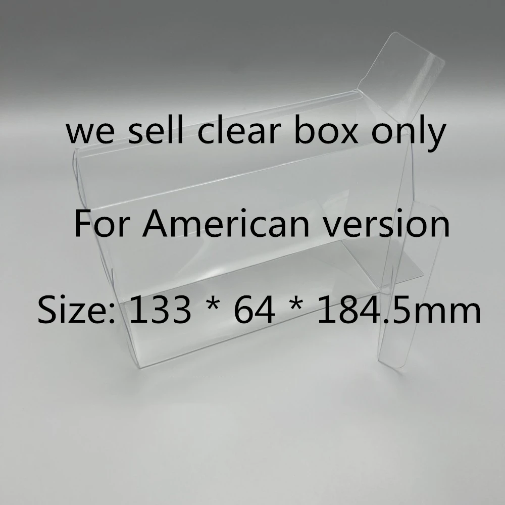 Protector de caja transparente para Nintendo 3DS, caja de almacenamiento TEP, estuche de exhibición transparente, nueva versión americana - imagen 3