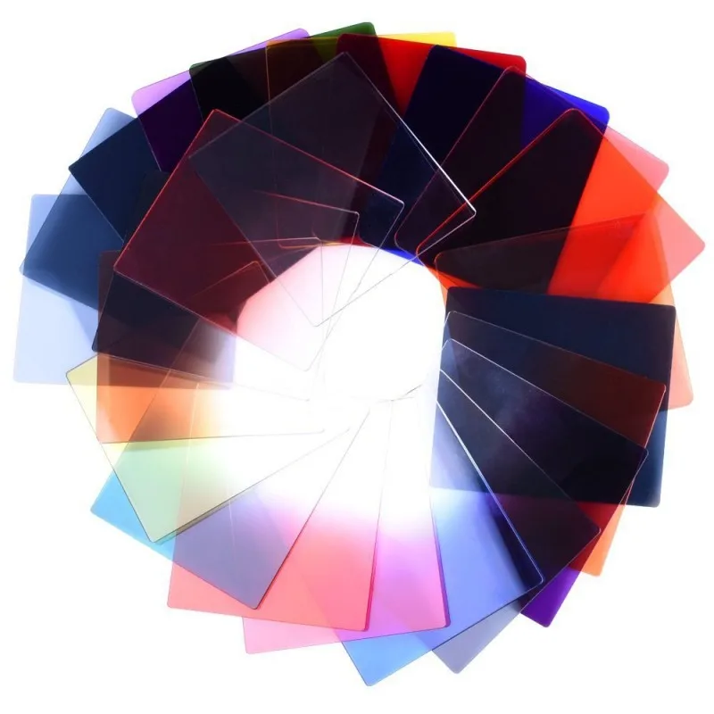 24 filtros cuadrados de color filtros a todo color/limas de colores graduadas para Cokin P - imagen 3