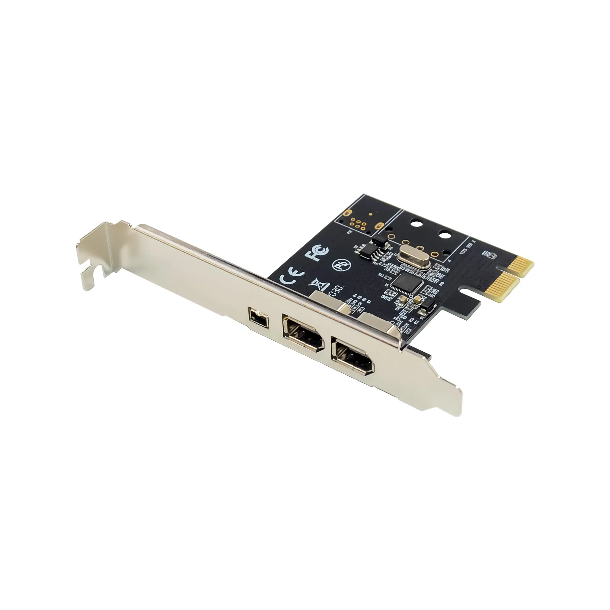 PCIe X1 3 puertos Firewire 4pin 9pin tarjeta de expansión PCI Express 1394B 1394A a través de VT6315 adaptador de Chipset PCI-E 1X a 1394 tarjeta de sonido - imagen 3