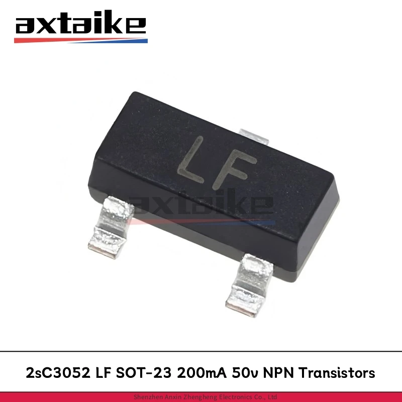 50 Uds 2SC3052 SOT-23 marcado: LF 200mA 0.2A 50V 150mW hFE: 250-500 transistores SMD NPN