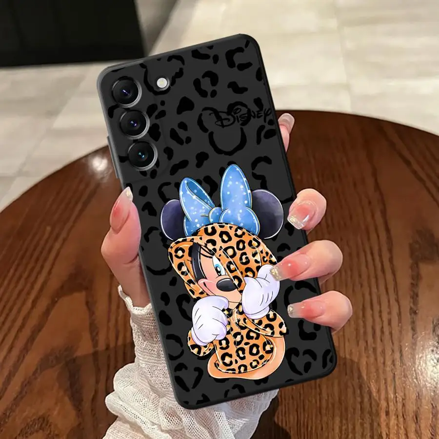 Funda de Minnie de Disney para Samsung Galaxy A24 A55 A32 A26 A72 A41 A35 A25 A71 A51 A73 A23 A53 A36 A22 A52 funda de teléfono suave negra - imagen 5