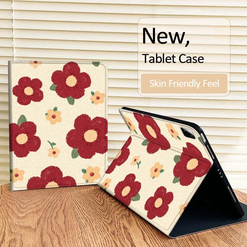 Flor de dibujos animados amor lindo para Xiaomi Redmi Mi Pad 2 4 5 6 6s 7 8 11 12,5 12,4 11,2 8,7 SE Pro Plus Max funda para tableta