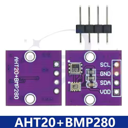 Módulo de presión de aire y humedad AHT20 + BMP280, Sensor Digital de temperatura, humedad y presión de aire de alta precisión