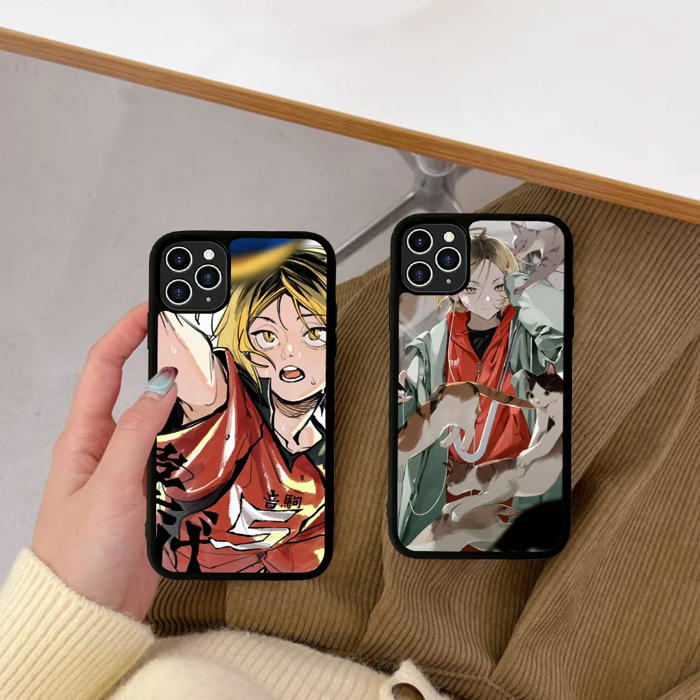 Haikyuu Kozume Kenma funda de teléfono de silicona PC + TPU para IPhone 11 12 13 14 15 16 Plus Pro Max - imagen 2