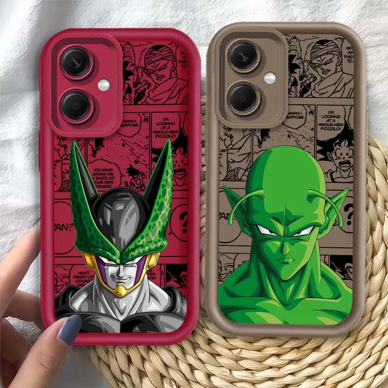 D-Dragon Ball Anime Art Cover para Redmi Note 14 13 12 11 13R 12R 12T 11T Pro Plus Eye Ladder funda de teléfono - imagen 2