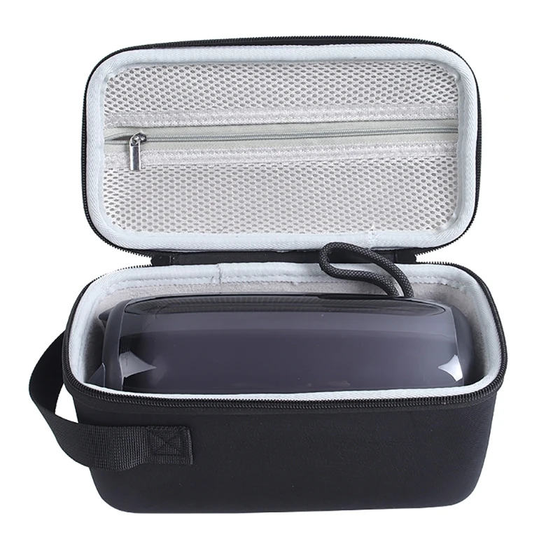 Bolsa de altavoz EVA + estuche de silicona, caja de almacenamiento para JBL Pulse 5 Pulse5, bolsas de almacenamiento de altavoz inalámbrico con correa de hombro - imagen 3