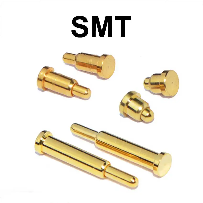 10 piezas Pogo Pin conector Pogopin batería resorte carga contacto SMD DIP PCB 2 3 4 5 6 7 8 9 10 12 14 15 16 22mm sonda de resorte de prueba - imagen 2