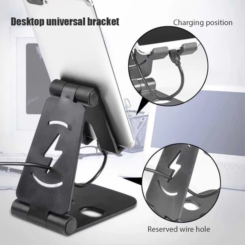 Soporte plegable para teléfono móvil, soporte plegable totalmente ajustable para teléfono móvil, base Compatible con iPhone 16 Samsung Huawei OPPO - imagen 4