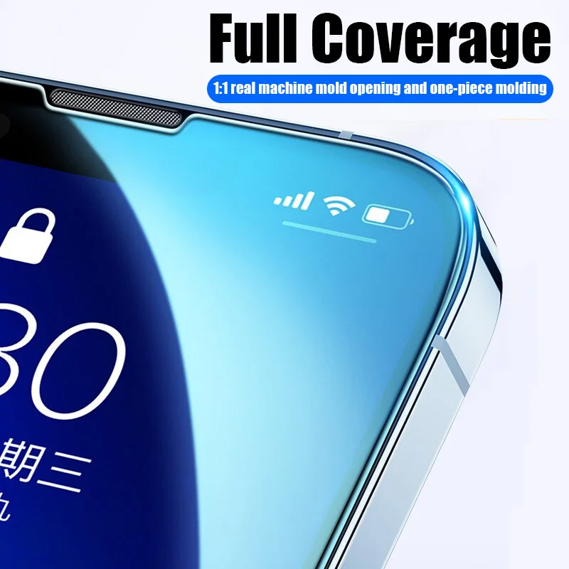 4 Uds vidrio templado transparente 9H HD para iPhone 17 Air 16 15 Plus 14 13 12 mini 11 Pro X Xs Max XR película protectora de pantalla - imagen 4