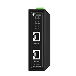 Inyector PoE RIL Industrial – Montaje DIN y Pared