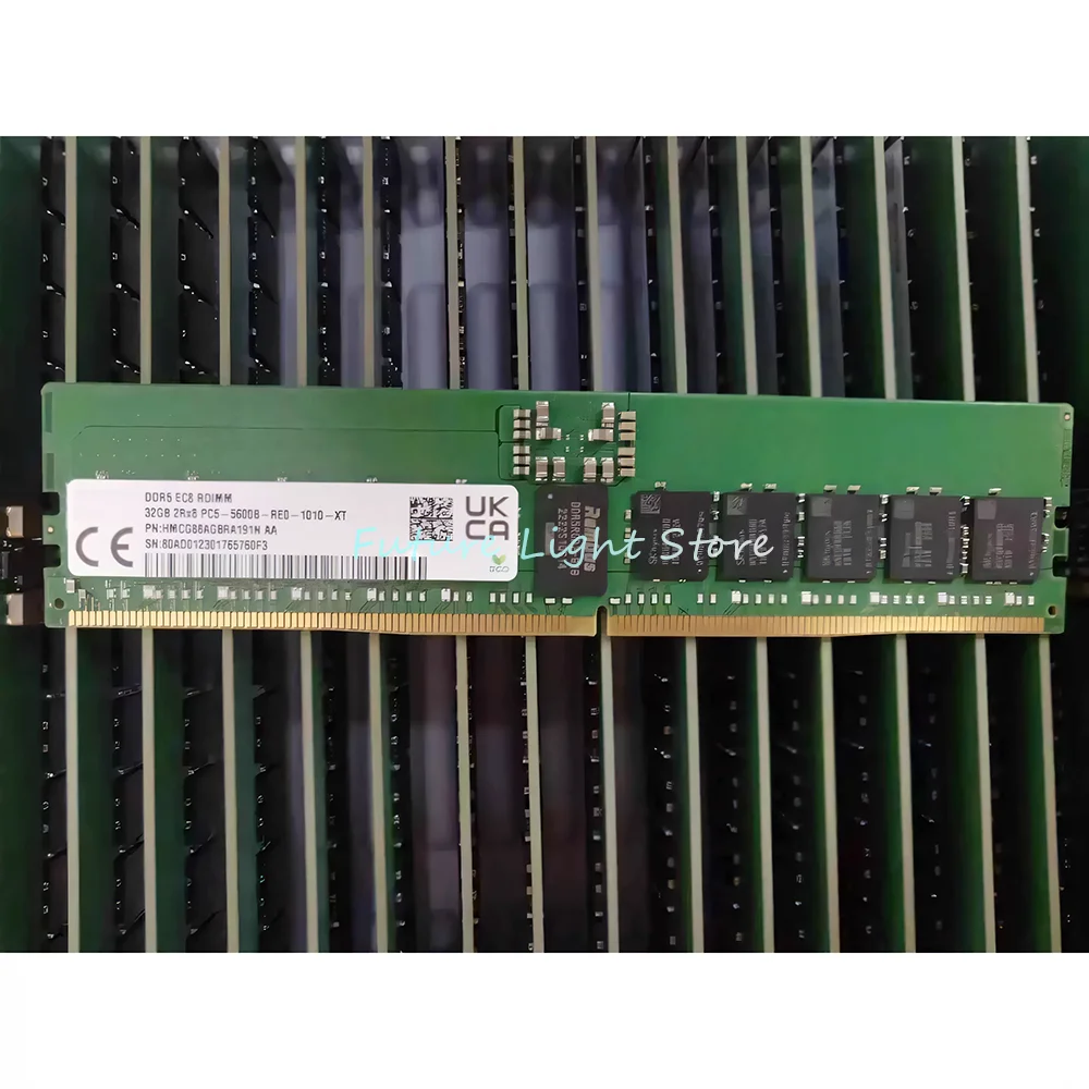 1 Uds. Para SK Hynix 32GB DDR5 32G 2RX8 5600 RDIMM memoria de servidor HMCG88AGBRA191N RAM - imagen 2