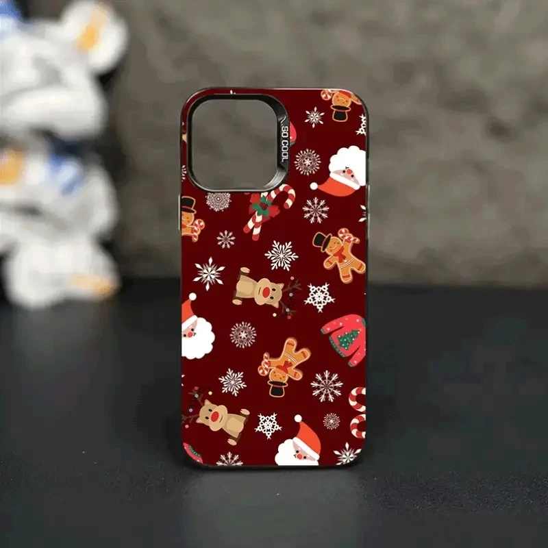 Funda de teléfono navideña con copos de nieve y pan de jengibre para Xiaomi Redmi Note 14 13 12 11 Pro Plus 5G 12S 11S 10S Redmi 13C 14C 12 funda suave - imagen 5