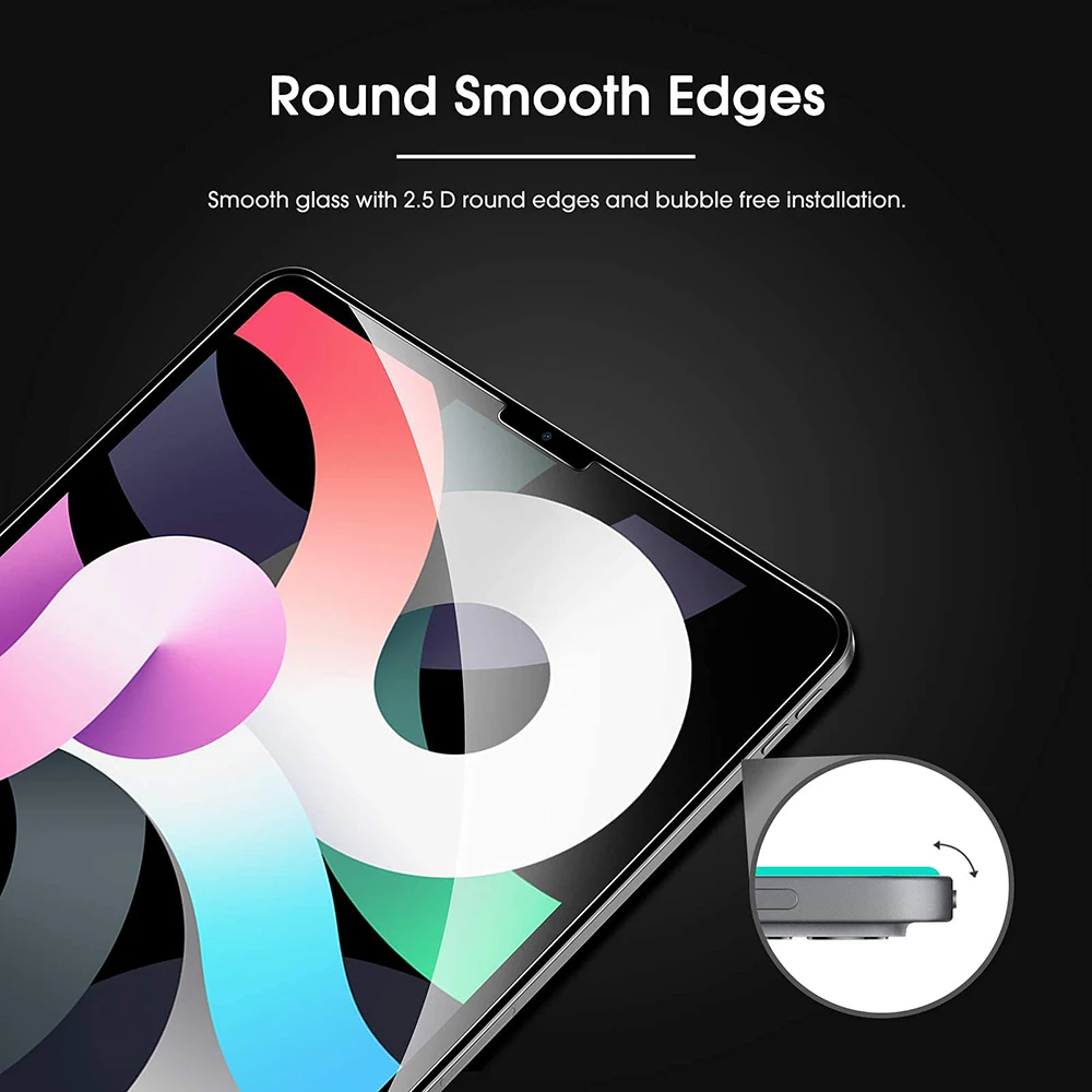 Protector de pantalla de vidrio templado para iPad, 10. ª generación, iPad Pro 11, iPad 10,2, Air 3, 10,5, Air 4, 5, 10,9, iPad 5, 6. ª, 9,7, Mini 5, 6, 2 uds. - imagen 5