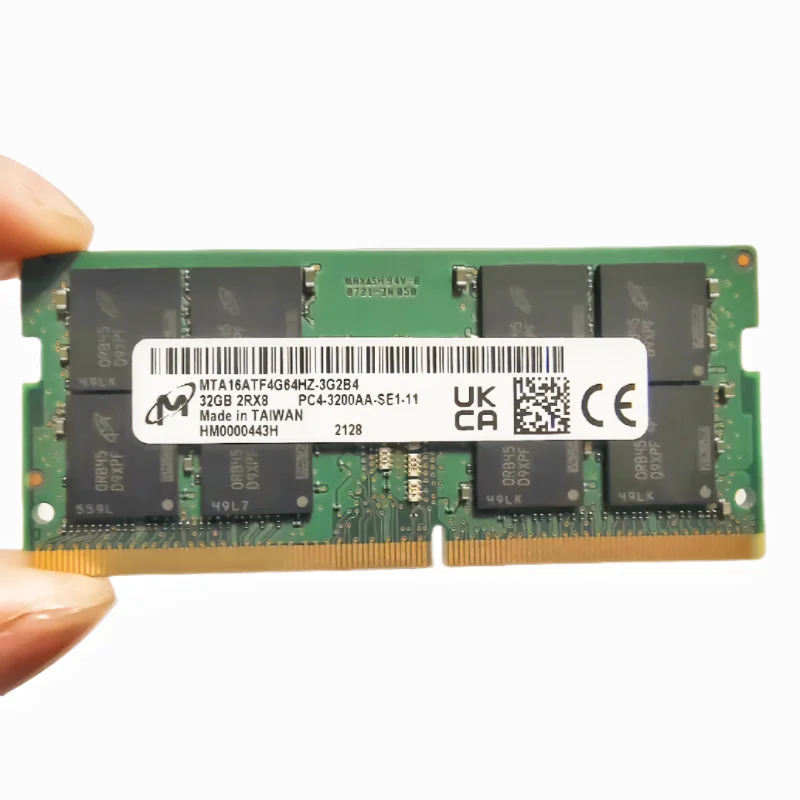 Micron RAMS DDR4 32GB 3200MHz Memoria para portátil DDR4 32GB 2RX8 PC4-3200AA-SE1-11 SODIMM 1.2V - imagen 2
