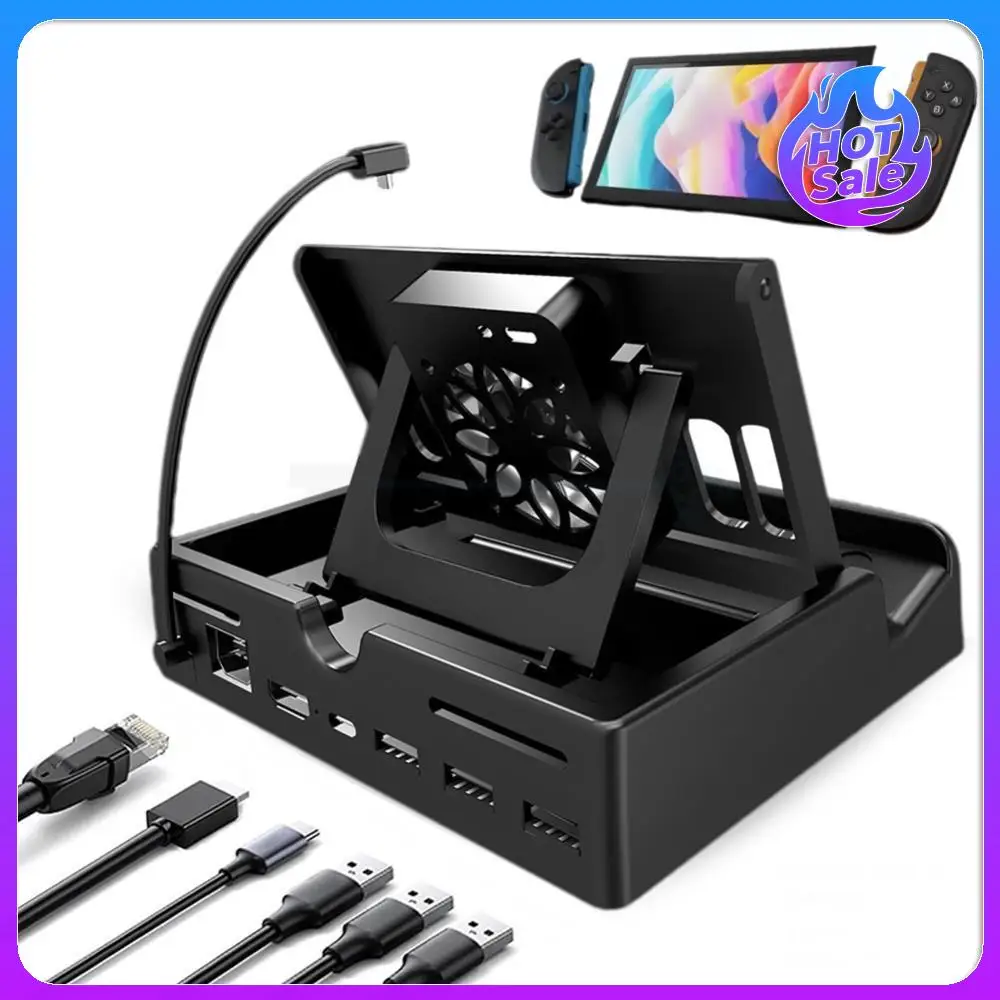 Estación de acoplamiento Soporte de enfriamiento Estación de carga de base de carga para consola de juegos Switch 2 - imagen 2
