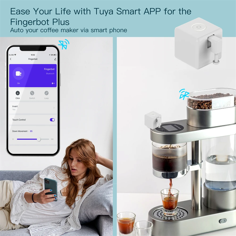 MOES Tuya Smart Bluetooth Fingerbot interruptor pulsador aplicación Smart Life Control de voz a través de Alexa, asistente de Google - imagen 4