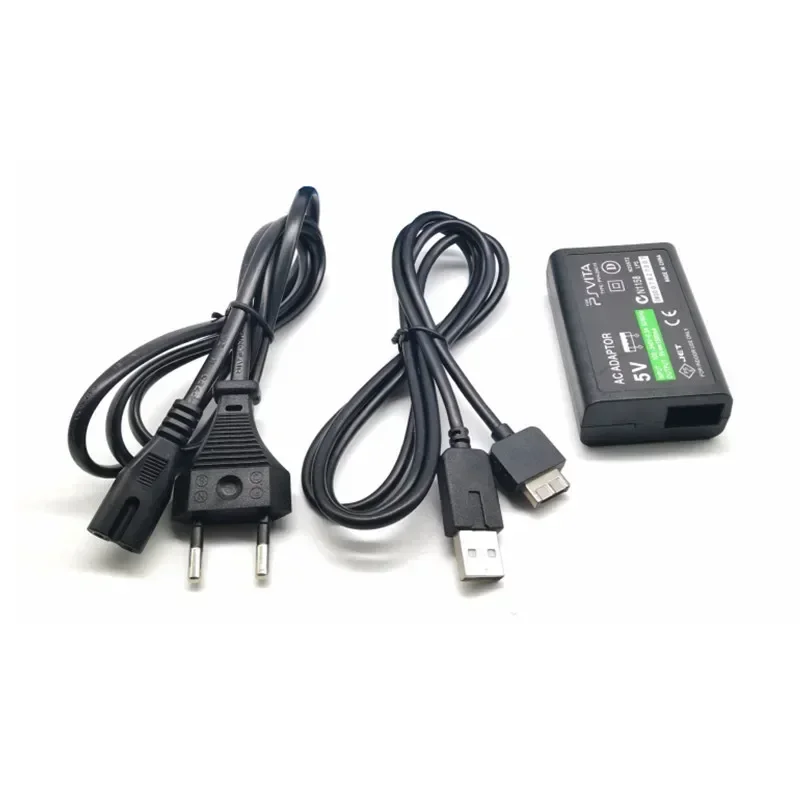 Cargador de pared para el hogar, fuente de alimentación, adaptador de CA para Sony PlayStation Psvita PS Vita PSV 1000, enchufe UE/EE. UU., Cable de carga de datos USB - imagen 2