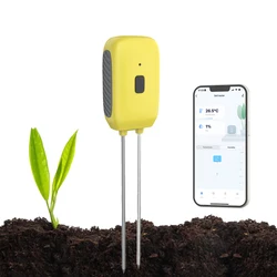 Tuya Sensor Humedad de Suelo Bluetooth Termohigrómetro IP67