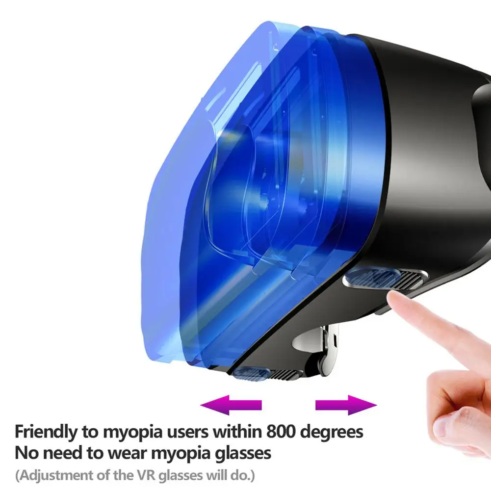 VRG Pro 3D gafas de realidad Virtual VR dispositivos auriculares Viar gafas lentes de casco inteligentes para teléfonos inteligentes visor dispositivos móviles - imagen 5