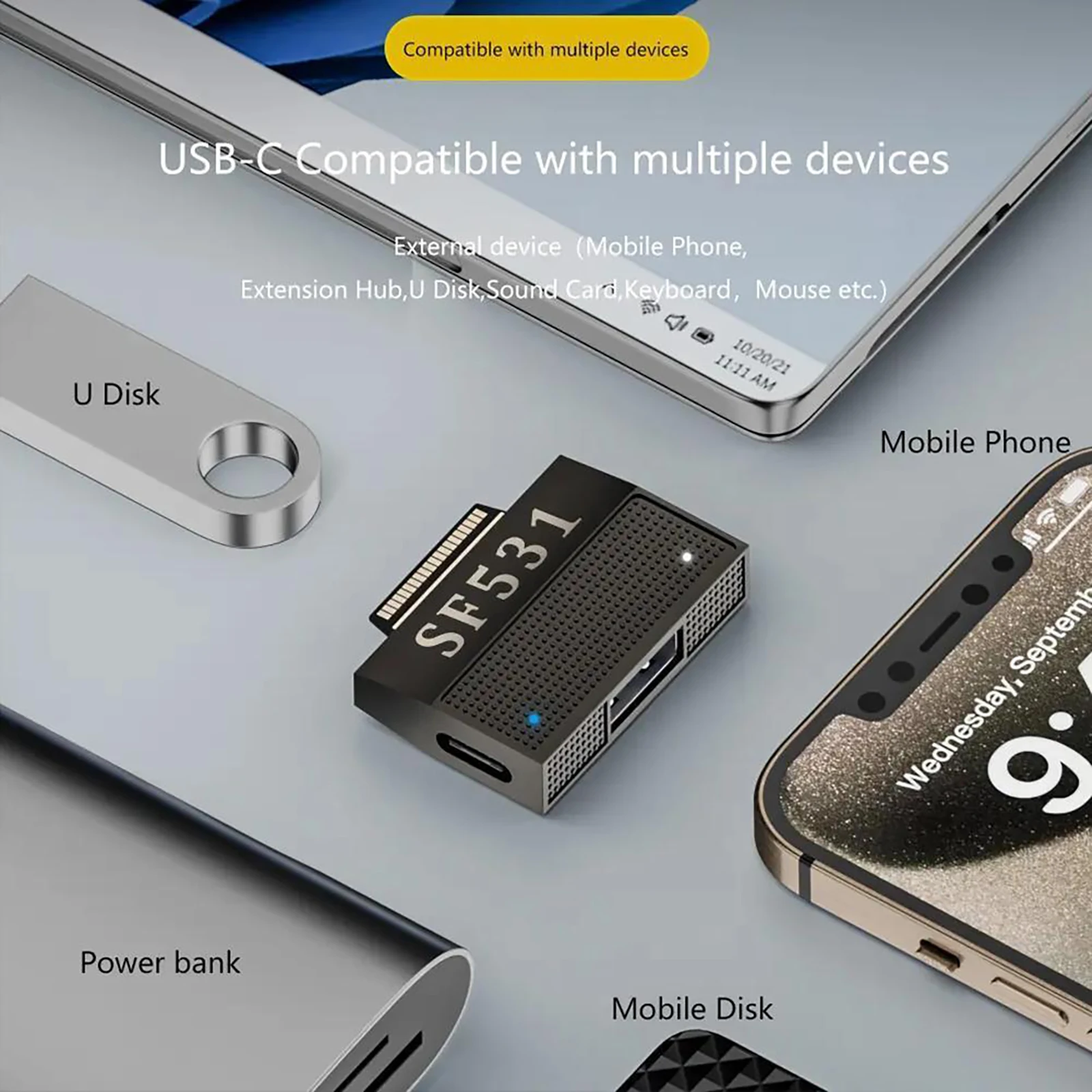 Adaptador magnético USB 3,1 y conector de carga de Puerto PD tipo C, compatible con transmisión de datos, convertidor de superficie de 10gbps para Microsoft - imagen 5