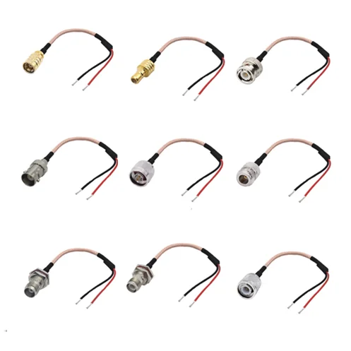 1 unidad SMB BNC TNC N macho y hembra a Cable electrónico Cable estañado Cable de extensión RF