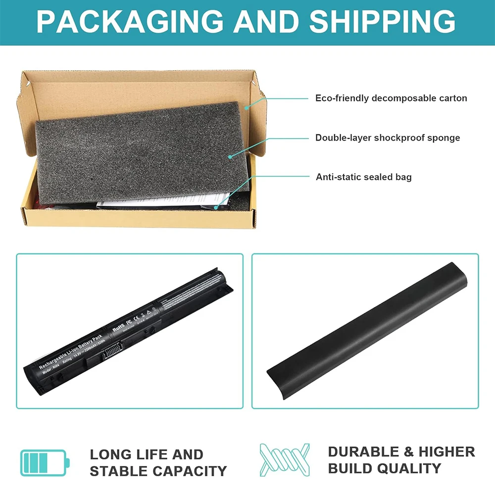 RI04 RI06XL batería del ordenador portátil para HP ProBook 450 455 470 G3 Envy 15-Q001TX serie del ordenador portátil compatible con P/N 805294-001 811063-421 805047-851 - imagen 5