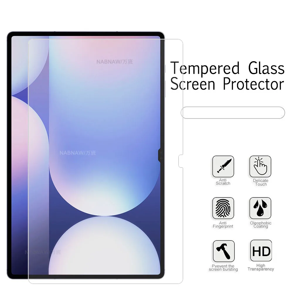 2 piezas de película dura con tacos, Protector de pantalla HD, vidrio templado a prueba de arañazos para Samsung Galaxy Tab S10 Ultra, película para tableta de 14,6 pulgadas - imagen 4