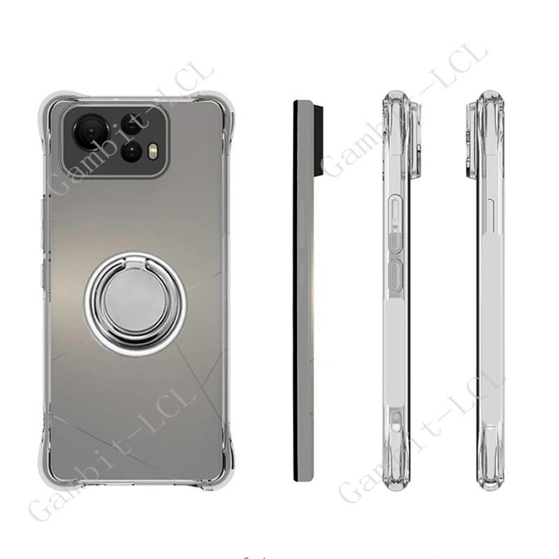 Para ASUS Zenfone 12 Ultra 12Ultra 2025 6,78 "Zenfone12Ultra soporte de anillo trasero funda de teléfono suave Original cubierta a prueba de golpes