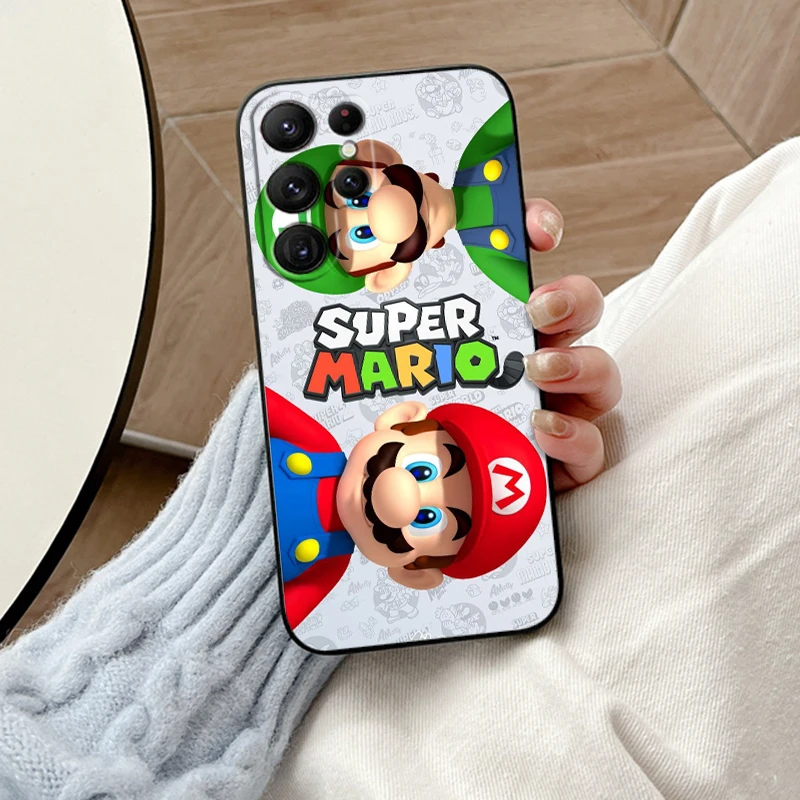 Funda negra para teléfono móvil, carcasa de mando de m-mario Brave para Samsung Galaxy S24, S23, S22, S21, S20 FE, S10, S10E Plus, Ultra Pro Lite 5G - imagen 3