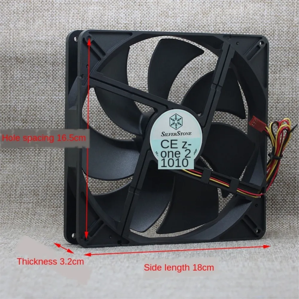 Ventilador de refrigeración de caja de PC de 180 mm 18 cm RL4Z S 1803212 Enfriador de cables L-3M 12V 0.15A - imagen 4
