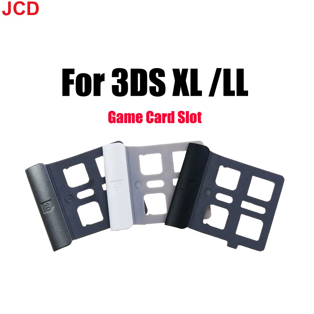 JCD-piezas Original para 3DS XL LL SD, ranura para tarjeta de juego, marco de soporte para 3DS LL, reparación de consola, 1 unidad