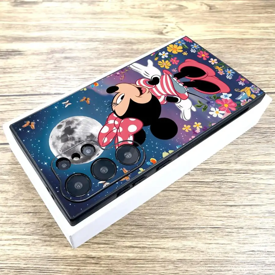 Funda trasera suave para teléfono Samsung Galaxy S9 S21 S25 + S25 Ultra S22 S24 Plus S23 FE S20 S24 + Mickey y Minnie - imagen 3
