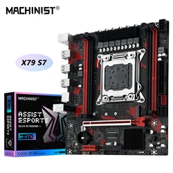 MACHINIST X79 S7: Placa base LGA 2011 para Xeon E5 v1/v2 DDR3 ECC