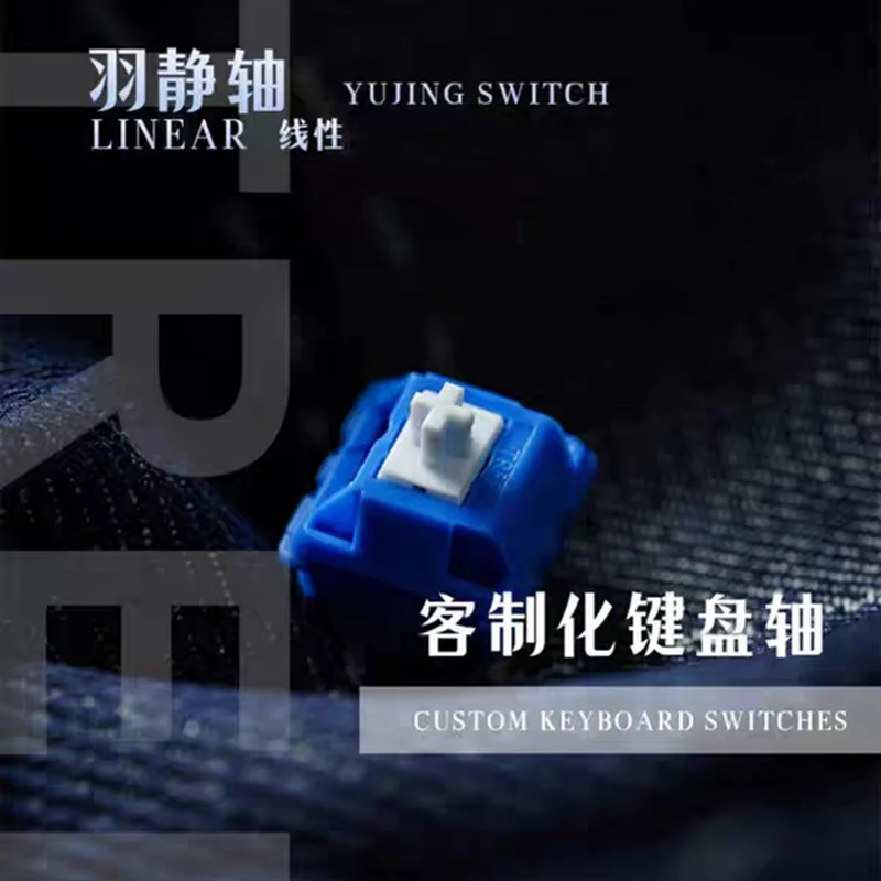 WINGTREE YUJING-interruptor lineal silencioso, 5 pines, 40gf, Teclado mecánico de intercambio en caliente, interruptores personalizados DIY, teclado para juegos, accesorios para PC - imagen 2