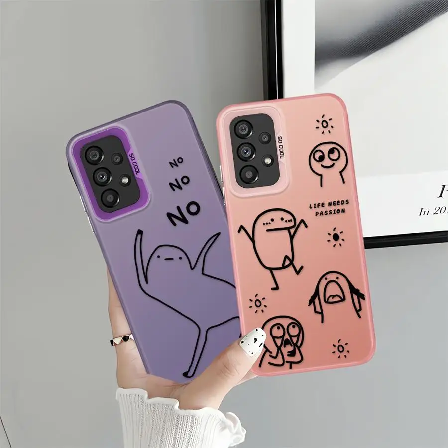 Funda para Xiaomi Redmi A5 K60 14C 10C 9C 13C A1 A2 Plus 12C 9T funda trasera para teléfono línea de dibujos animados personas - imagen 5
