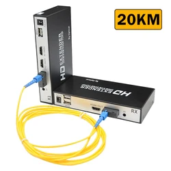 Transmisor KVM HDMI Fibra Óptica para PS5 y PC – Latencia Baja