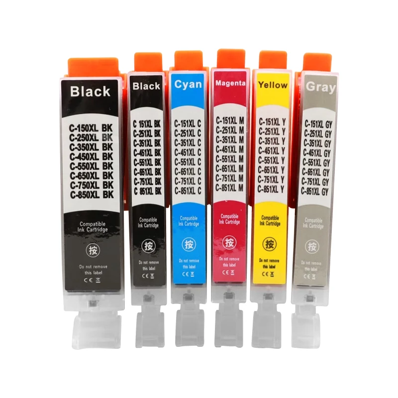 Cartucho de tinta PGI550 CLI551 550 551 para Canon Pixma MG5450 MG5550 MG5650 MG6350 IP7250 MG6450 MG6650 MG7150 MG7550 - imagen 2