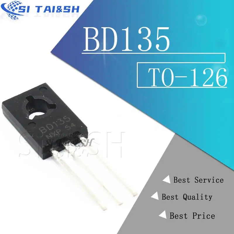 Si Tai & SH 10 Uds BD135 BD136 BD138 BD132 BD137 BD139 BD140 TO-126 NPN Transistor triodo de potencia nuevo y original