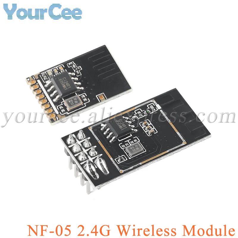 NF-05 NF-05-S Módulo inalámbrico WIFI 2,4G NF 05 Ci24R1 interfaz SPI PCB 2400 ~ 2525MHZ 2,1 V-3,6 V antena integrada