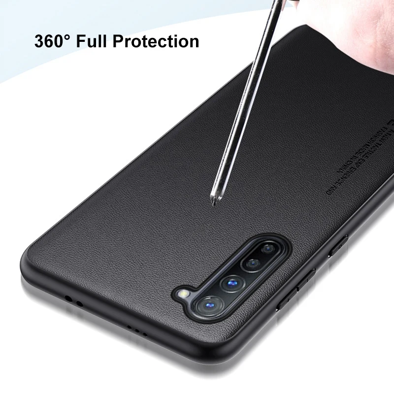 Funda de cuero PU de lujo para OPPO Find X2 Lite X2Lite, funda trasera de silicona mate, funda protectora de teléfono para OPPO Reno 3 5G Reno3 K7 - imagen 5