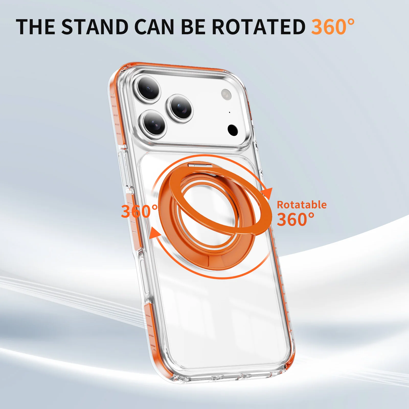 Funda de teléfono magnética transparente a rayas de Color con sensación de piel para iPhone 17 Pro Max 16 Plus 15 14 13 12 11 a prueba de golpes para funda Magsafe - imagen 3