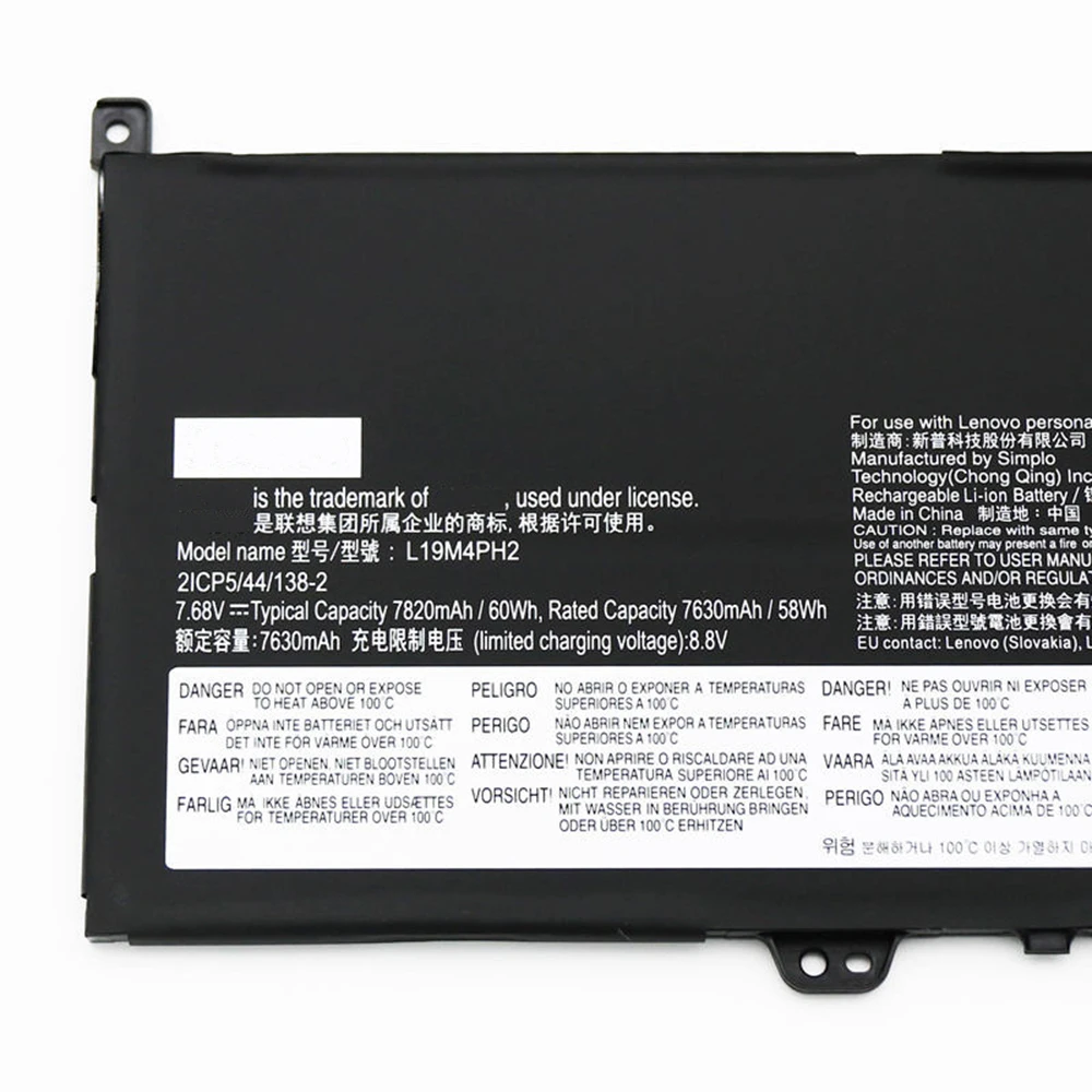 Nueva batería Original y genuino para ordenador portátil L19M4PH2 7,68 V 60Wh para Lenovo Yoga 9 14 9i 14ITL5 SB10Z33898 L19C4PH2 - imagen 2
