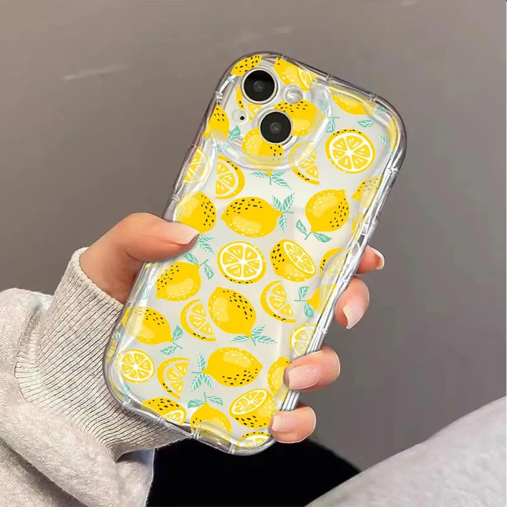 Funda con cadena de arándano, fresa y limón para OPPO A78 A95 A74 A78 A58 A54 A54S A52 A72 A53 A53S A17 A96 A77 A5S A7 A5 A3S A55 A93 - imagen 4