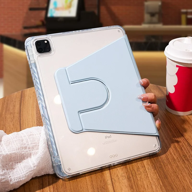 Funda con portalápices para iPad Pro 11 2024 iPad A16 11th 10th 10,2 9th 8th Generación Funda para 2025 iPad Air 11 "5 4 10,9 Funda