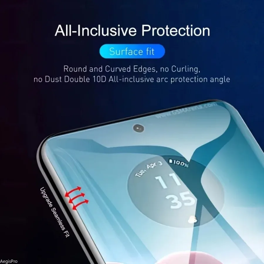 Película de hidrogel de alta definición para Moto G14 G24 Power G24 4G G34 G35 G54 G55 G64 G84 G85 5G, 3 uds. - imagen 4