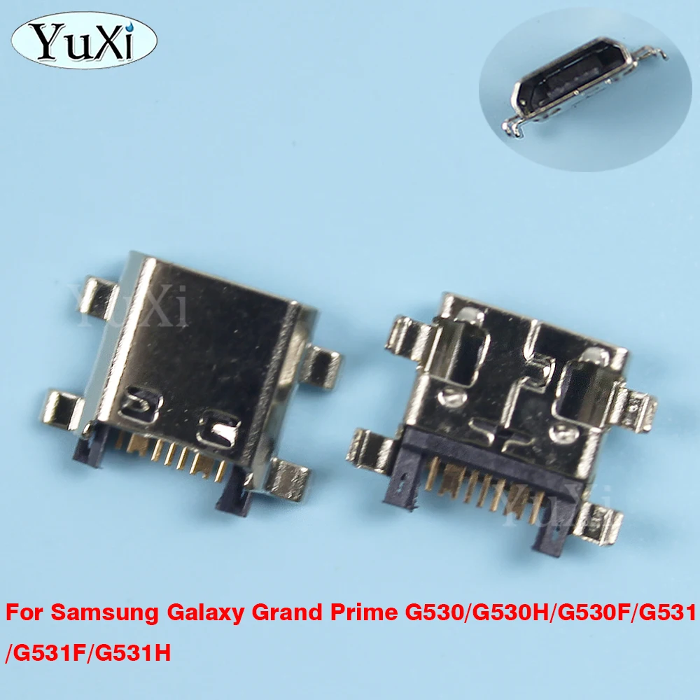 Conector de puerto de carga Micro USB, enchufe trasero de 7 pines para Samsung Galaxy Grand Prime G530, G530H, G530F, G531, G531F, G53, 5 uds. - imagen 2