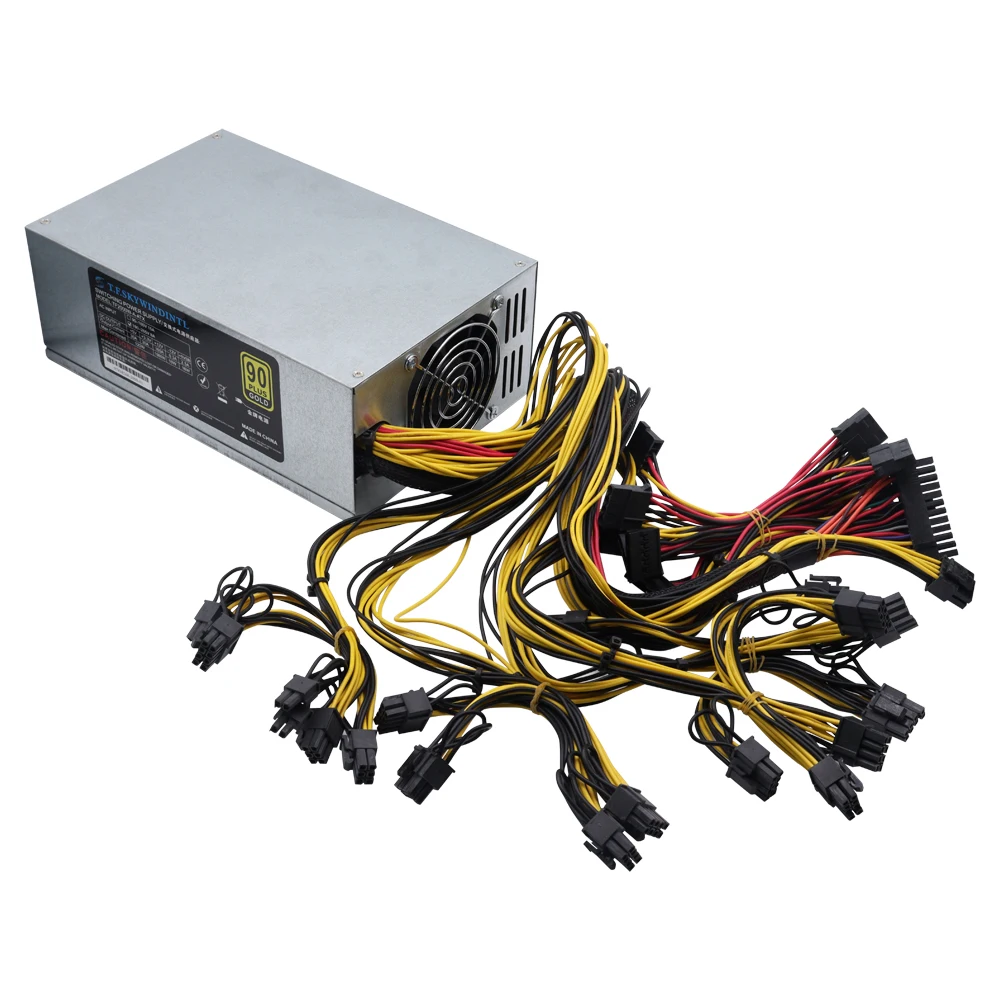 T.F.SKYWINDINTL 2000w PSU 2000W Fuente de alimentación para minería 4U Miner PSU 110-264V para minero ETH - imagen 2
