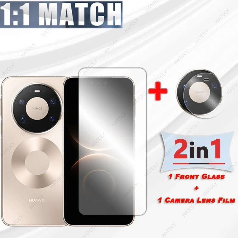 Protector de pantalla para Huawei Mate 80 Pro Max, cristal para Huawei Mate 80 Pro Max, película protectora transparente HD, Protector de lente de cámara - imagen 2