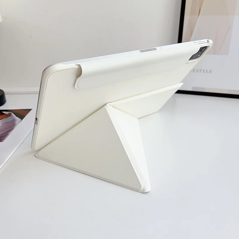 Funda magnética delgada para iPad Pro 11 12,9 13 M4 funda tipo libro plegable iPad A16 11th 10th 10,9 Air 4 Air5 mini 6 7 soporte multiángulo funda - imagen 5